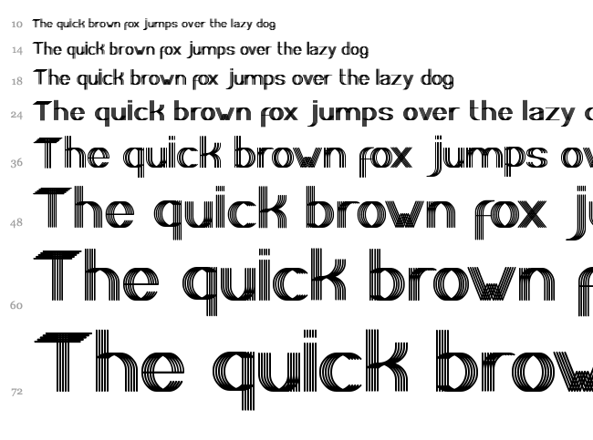 Play Ground font waterfall